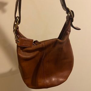 Brown Leather Coach Handbag